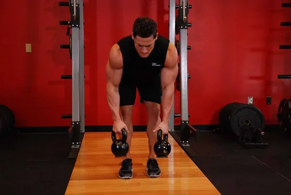 Alternating Kettlebell Row