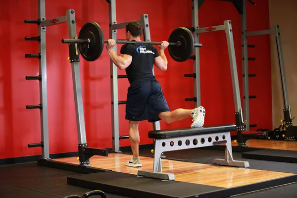 One Leg Barbell Squat